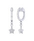 Фото #1 товара Серьги LuvMyJewelry Bezel Duo Diamond Hoop