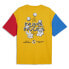 Puma Clown On Em Crew Neck Short Sleeve T-Shirt Mens Yellow Casual Tops 62474901