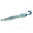 EUREKAKIDS Light blue children´s umbrella with flower print