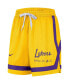 Фото #3 товара Women's Gold Los Angeles Lakers Crossover Performance Shorts