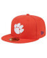 ფოტო #3 პროდუქტის Men's Orange Clemson Tigers Throwback 59FIFTY Fitted Hat