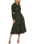 Фото #1 товара Yal New York Tiered Shirtdress Women's Green Xs