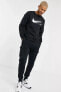 Air Sportswear Clup Hoodie Black Standart Fit Kesim Siyah Erkek Sweatshrit