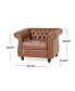 Фото #4 товара Silverdale Traditional Chesterfield Club Chairs Set, 2 Piece