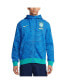 Фото #1 товара Men's Blue Brazil National Team Club Full-Zip Hoodie