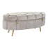 Storage chest with seat DKD Home Decor Beige Metal Polyester (125 x 55 x 53 cm)