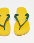 Фото #9 товара Havaianas Brasil Logo flip flops in yellow and green