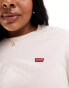 Levi's Plus sweatshirt with small batwing logo in pink Розовый, 1X - XL - фото #2