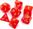 Фото #1 товара Настольные игры REBEL Комплект костей RPG матовый красный (106187)