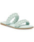 ფოტო #1 პროდუქტის Women's Jocee Double Band Braided Slide Flat Sandals