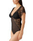 ფოტო #4 პროდუქტის Women's Lifted in Luxury Flutter-Sleeve Lace Bodysuit 836333