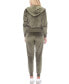 ფოტო #2 პროდუქტის Women's Velour Tracksuit Loungewear 2pc Set