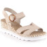 Фото #1 товара Comfortable wedge sandals Rieker W RKR595, beige