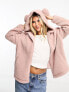 Фото #2 товара Urban Revivo short teddy bear jacket in pink