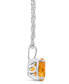 Citrine (1-7/8 ct. t.w.) Pendant Necklace in Sterling Silver. Also Available in Sky Blue Topaz, Rose Quartz and Amethyst