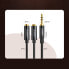 Фото #11 товара Rozdzielacz kabla słuchawkowego 2x AUX 3.5mm mini jack 25cm czarny