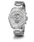 Фото #5 товара Часы Guess Silver-Tone Glitz Stainless Steel Watch
