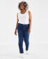 Plus Size Mid-Rise Slim-Leg Stretch Jeans