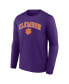 ფოტო #3 პროდუქტის Men's Purple Clemson Tigers Campus Long Sleeve T-shirt