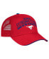 Men's Red SMU Mustangs Wyatt Primary Team Trucker Adjustable Hat