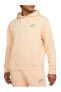 Фото #1 товара Sportswear Fleece Pullover Hoodie Erkek Turuncu Günlük Sweatshirt