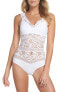 Фото #1 товара Becca by Rebecca Virtue Captured Crochet Sz. Large One Piece Swimsuit 150106