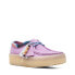 Фото #4 товара Clarks Wallabee Cup 26165819 Womens Purple Oxfords & Lace Ups Casual Shoes