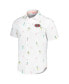 Men's White San Francisco 49ers Nova Wave Flocktail Button-Up Shirt