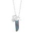Фото #1 товара Silver Plated or 14K Gold Plated Quartz Sun and Moon Pendant Necklace
