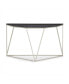 Фото #3 товара Aria 55" Smoked Glass and Polished Stainless Steel Console Table