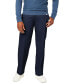 Фото #1 товара Men's Signature Relaxed Fit Pleated Iron Free Pants with Stain Defender