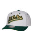 Фото #1 товара Men's White Oakland Athletics Cooperstown Collection Pro Crown Snapback Hat