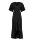 ფოტო #2 პროდუქტის Women's Asymmetric Flounce Dress