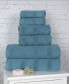 Фото #17 товара Roma Ribbed Turkish Cotton Quick-Dry Solid Assorted Highly Absorbent Towel 3 Piece Set