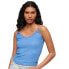 Фото #1 товара SUPERDRY Essential Rib Lace sleeveless V neck T-Shirt