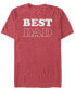 Фото #1 товара Men's Best Dad Short Sleeve Crew T-shirt