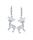 ფოტო #3 პროდუქტის Hunter Outdoor Buck Elk Moose Antelope Christmas Rudolph Reindeer Dangle Earrings For Women Teen Lever back .925 Sterling Silver