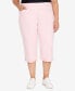 ფოტო #1 პროდუქტის Plus Size Classic Allure Stretch Clamdigger Capri Pant