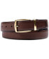 Фото #2 товара Men's Reversible Pebble Belt, Created for Macy's