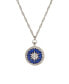 Enamel Crystal Star of Bethlehem Locket Necklace