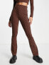 Фото #1 товара Fila retro flare trousers in brown