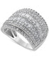 ფოტო #1 პროდუქტის Diamond Princess & Round Multirow Statement Ring (3 ct. t.w.) in 14k Gold