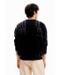 ფოტო #2 პროდუქტის Men's Geometric patchwork pullover