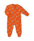 ფოტო #1 პროდუქტის Infant Boys and Girls Orange Denver Broncos Allover Print Raglan Full-Zip Jumper
