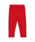 ფოტო #2 პროდუქტის Infant Girls Scarlet Ohio State Buckeyes Tie-Dye Ruffle Raglan Long Sleeve T-shirt and Leggings Set