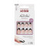 Adhesive nails Salon Acrylic French Color - Flame 28 pcs