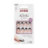 Фото #1 товара Adhesive nails Salon Acrylic French Color - Flame 28 pcs