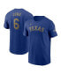 Фото #1 товара Men's Josh Jung Royal Texas Rangers 2024 Gold Collection Name Number T-Shirt