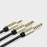 Фото #6 товара Kabel przewód audio mini jack 3.5 mm - 2 x jack 6.35mm 2m szary