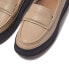 Women's F-Mode Padded-Detail Leather Flatform Loafers